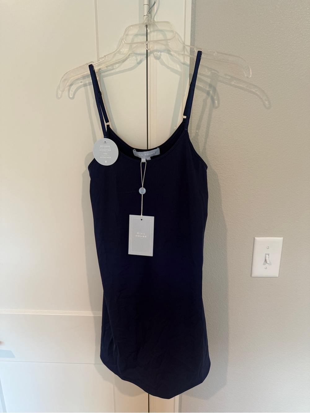 Hill House Navy Tulle Ruffle Strap Dress - Picture 2 of 4